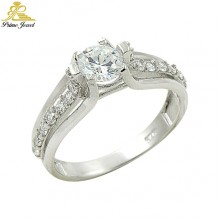 Gümüş Zirkon Taşlı Yüzük